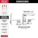 Delta Faucet Chrome Two Handle Roman Tub Faucet 