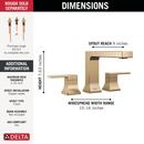 Two Handle Roman Tub Faucet in Brilliance&reg; Champagne Bronze (Trim Only) 