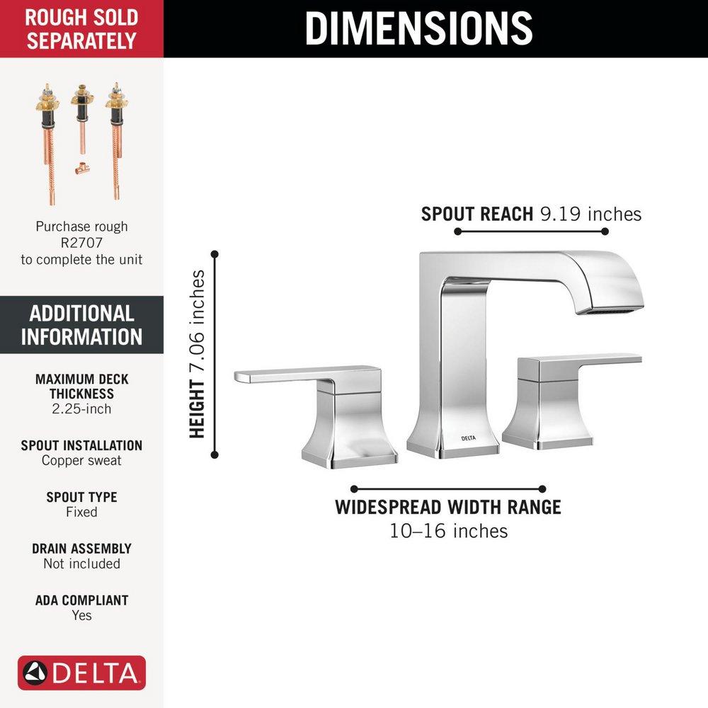 Delta Faucet Chrome Two Handle Roman Tub Faucet 