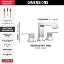 Delta Faucet Chrome Two Handle Roman Tub Faucet 
