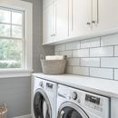 4 x 10 in. Subway Backsplash in Gloss White 