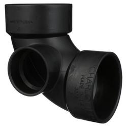 3 x 3 x 2 in. ABS DWV 90&deg; Elbow With Side Inlet