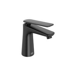 Single Handle Monoblock Bathroom Sink Faucet in Matte Black