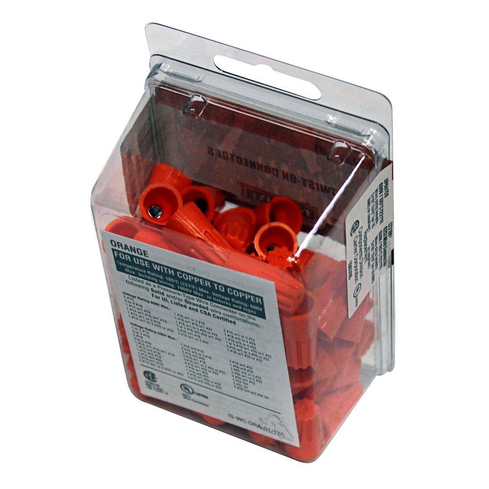 22-14 AWG TWST ON WIRE CONN ORAN 