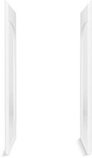 34 in. Vikrell Shower End Wall Set in White 
