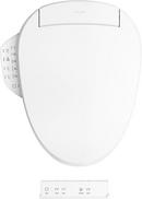 Elongated Closed Front Bidet Seat in White