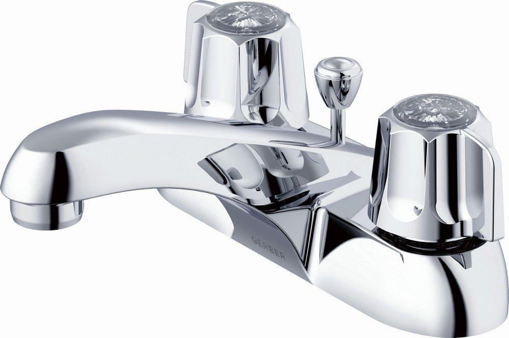 Gerber Plumbing California Energy Commission Not Registered Two Handle OLD Round ADA Bathroom Sink Faucet 