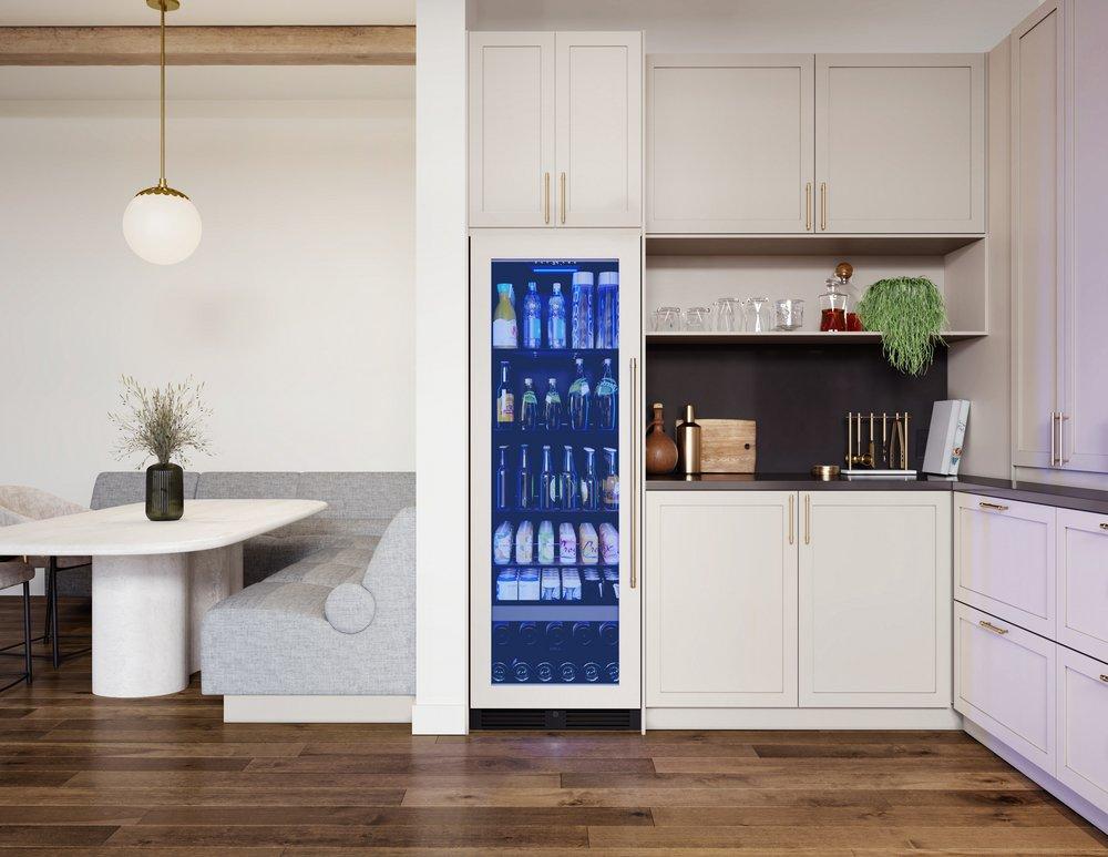 24 in. Beverage Cooler in Black 
