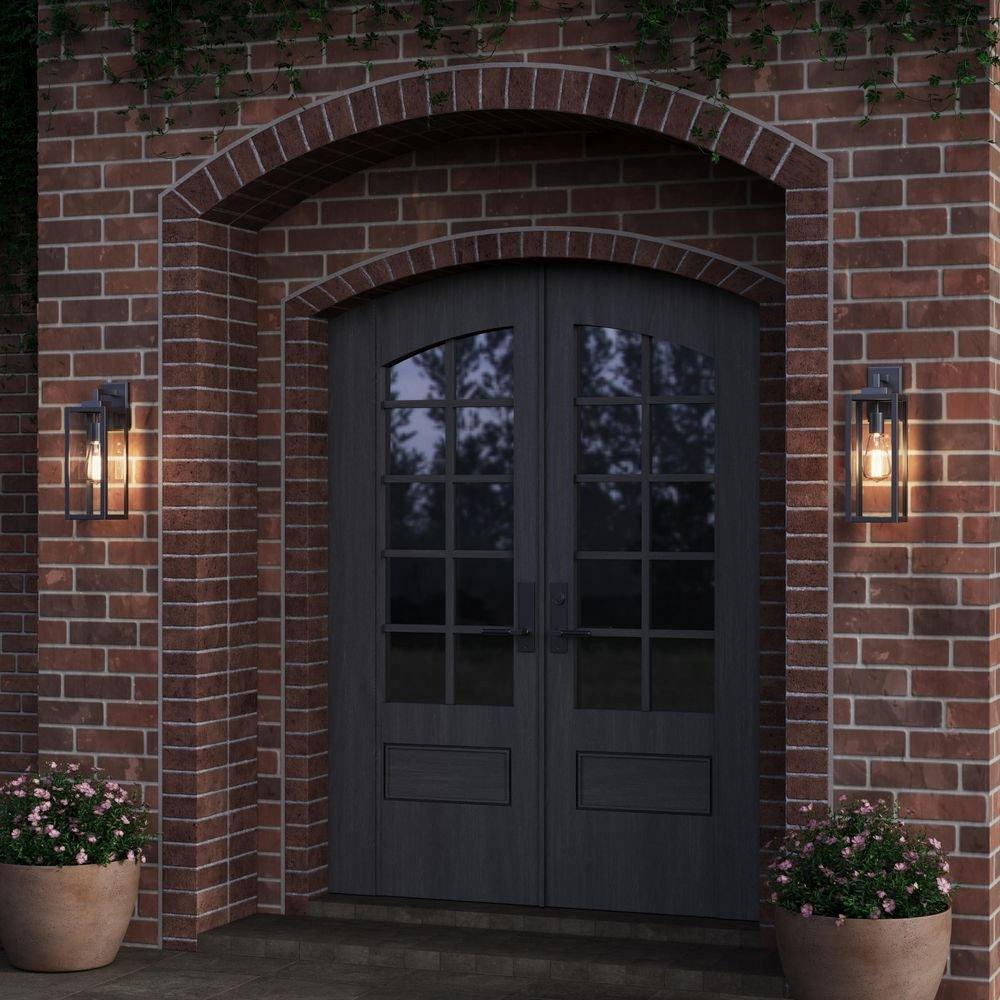 Millennium Lighting Powder Coated Black 1-Light Outdoor Wall Lantern 
