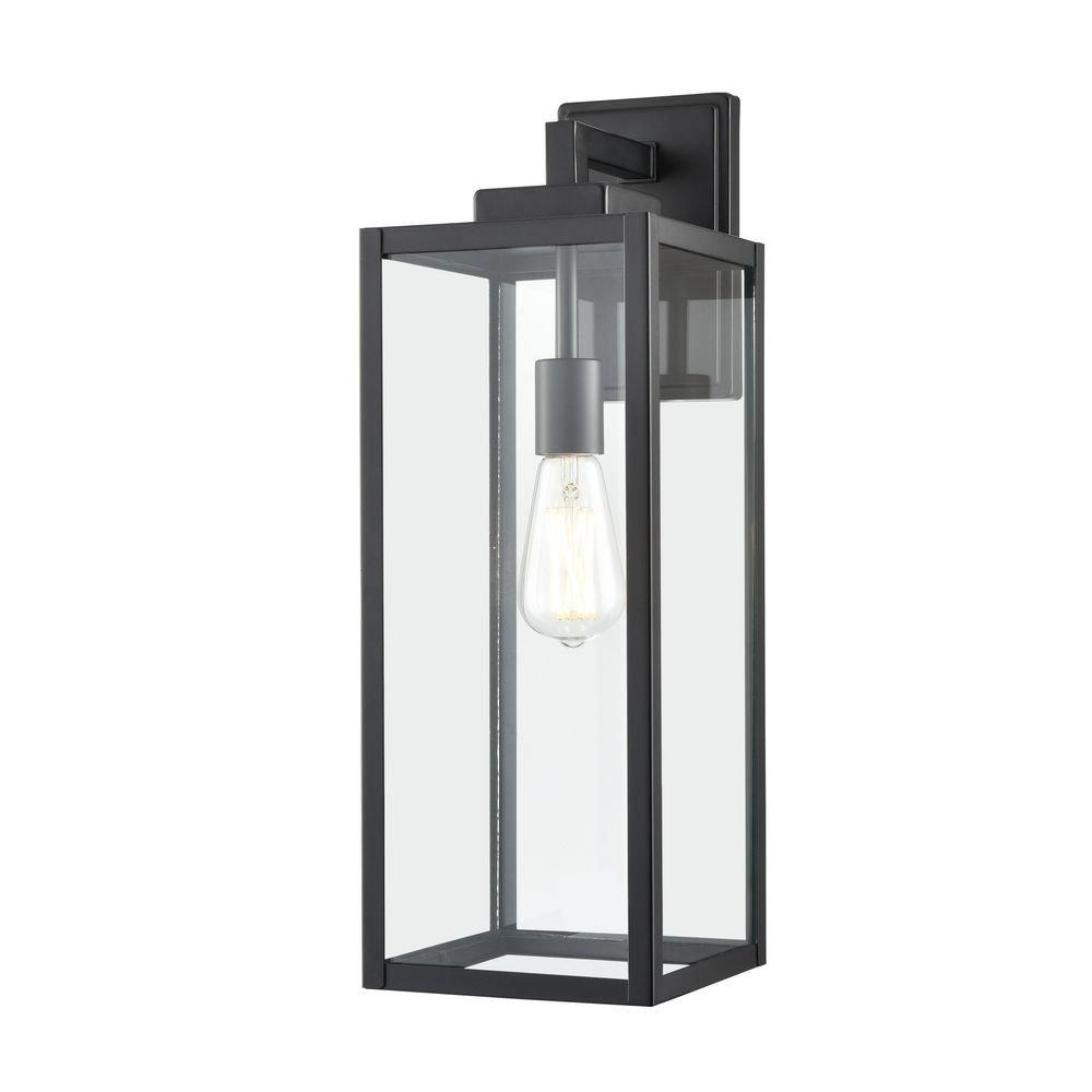 Millennium Lighting Powder Coated Black 1-Light Outdoor Wall Lantern 