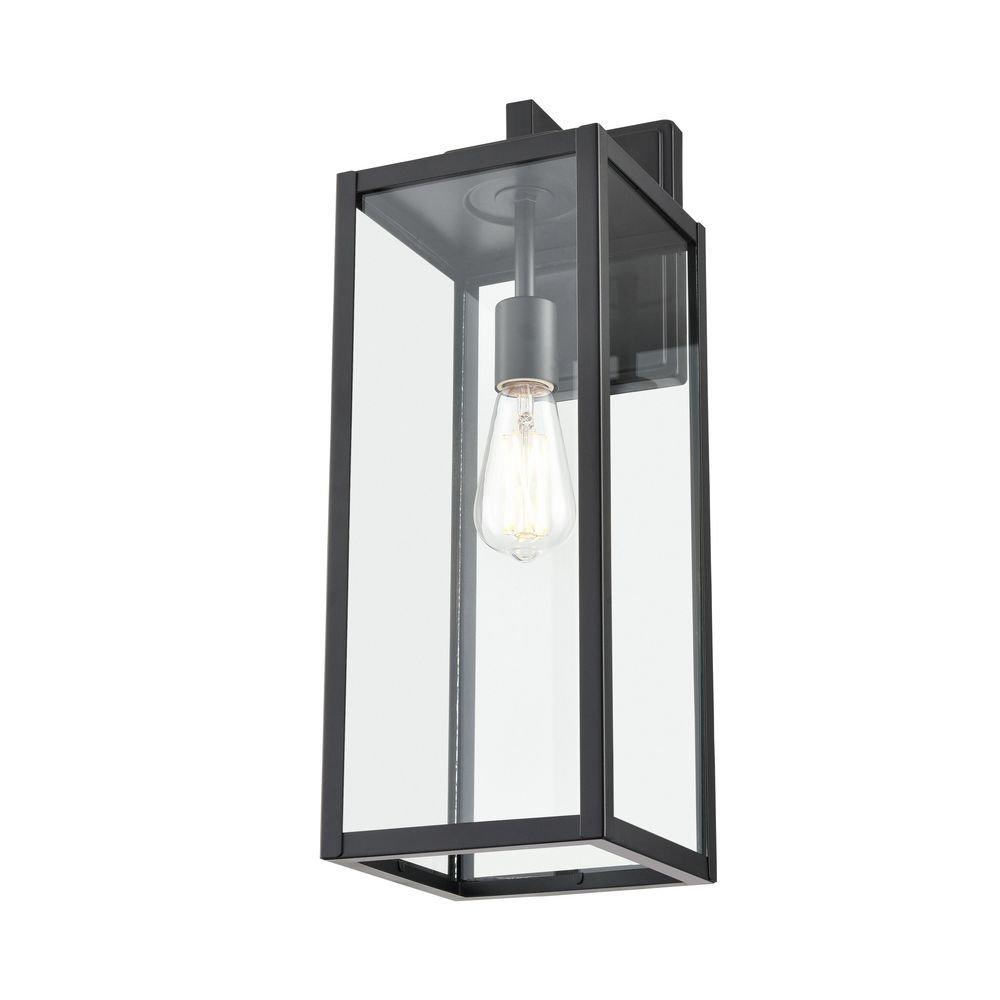 Millennium Lighting Powder Coated Black 1-Light Outdoor Wall Lantern 