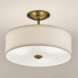 1-Light Pendant in Natural Brass