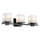 60W 3-Light Medium E-26 Vanity Fixture in Black