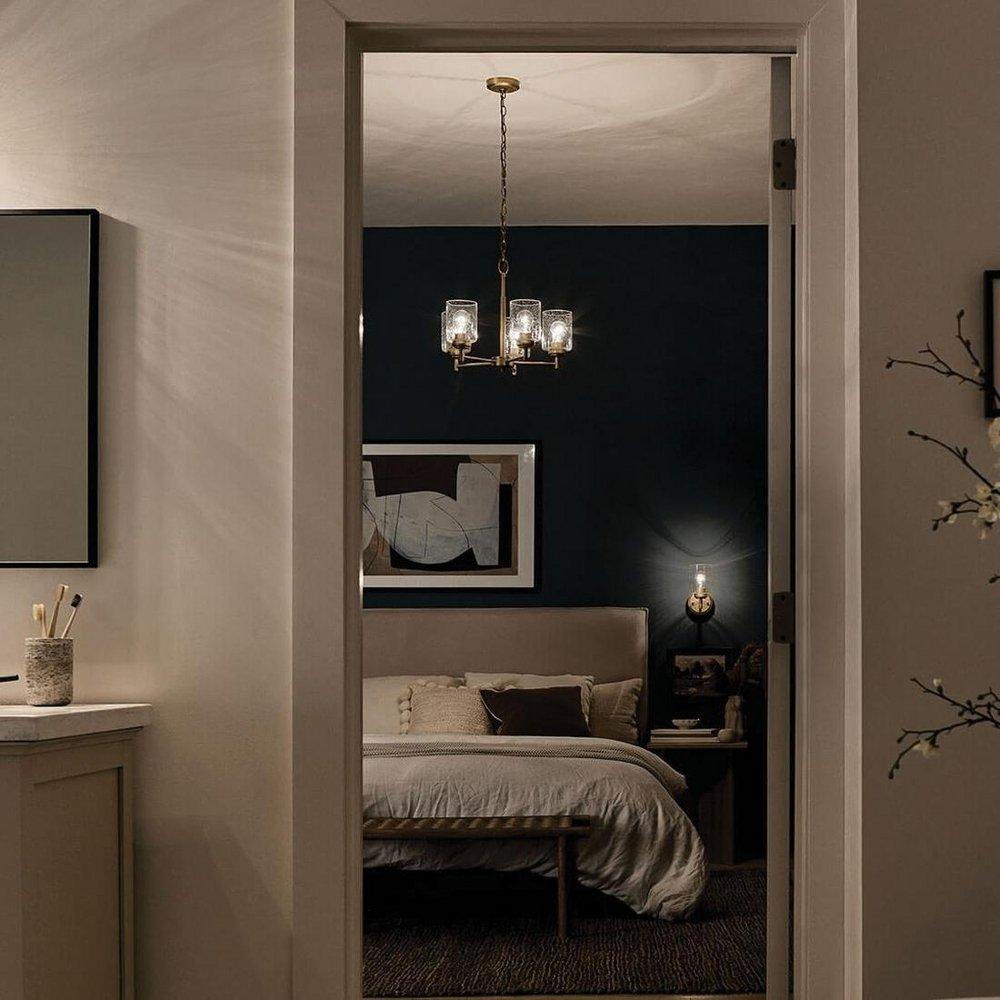 60W 1-Light 9.25" Wall Sconce in Natural Brass 