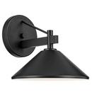 40W 1 Light 9.25" Outdoor Wall Sconce in Black 