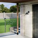 40W 1 Light 9.25" Outdoor Wall Sconce in Black 