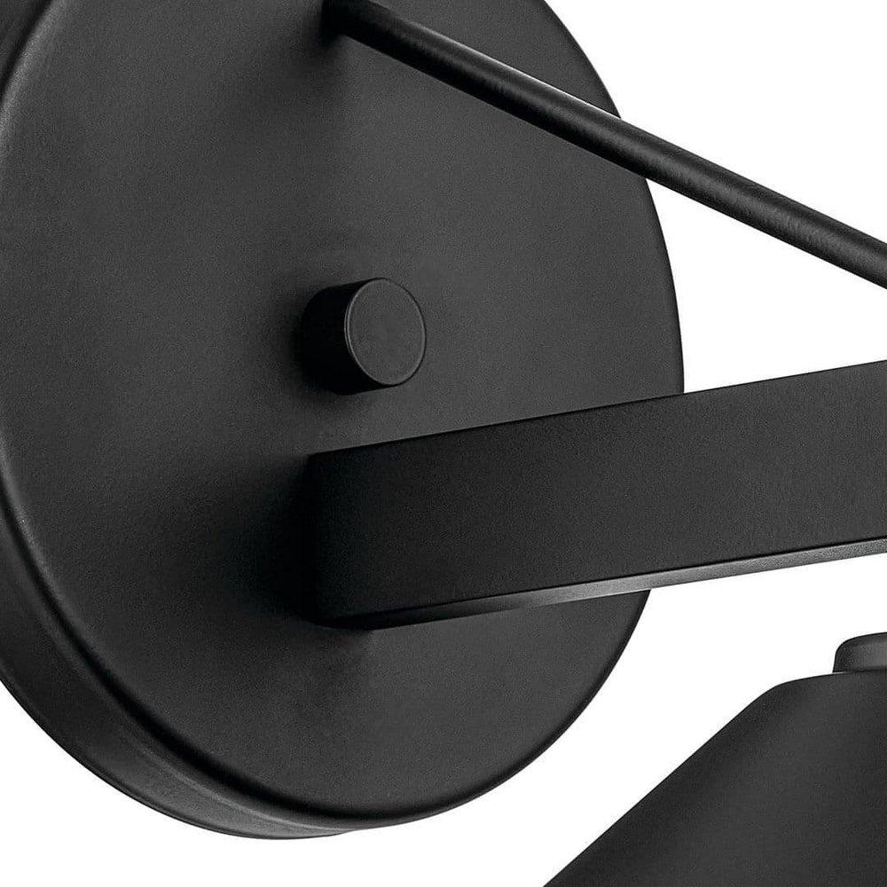 40W 1 Light 9.25" Outdoor Wall Sconce in Black 