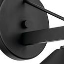 40W 1 Light 9.25" Outdoor Wall Sconce in Black 