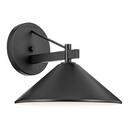 40W 1 Light 10" Outdoor Wall Sconce in Black