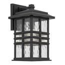100W 1 Light 14.25" Outdoor Wall Sconce in Textured Black