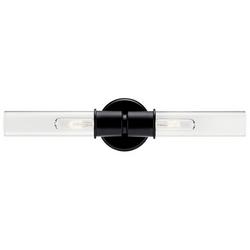 120W 2-Light 24in. Tall Wall Sconce in Black