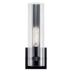 1?Light Wall Sconce in Black