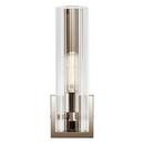 75W 1-Light 14in. Wall Sconce in Polished Nickel 