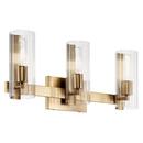 22.75in. 180W 3-Light E26 Vanity Fixture in Champagne Bronze