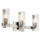 24.25in. 225W 3-Lights E26 Medium Vanity Fixture in Brushed Nickel