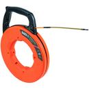 100 Foot Fiberglass Fish Tape with Spiral Steel Leader 