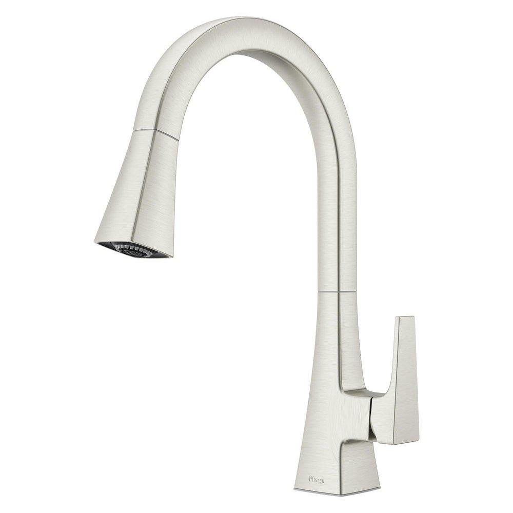 Pfister Stainless Steel Single Handle Pull Down Kitchen Faucet 