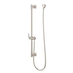 30 in. Shower Rail with Hose in Polished Nickel