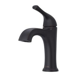 Single Handle Monoblock Bathroom Sink Faucet in Tuscan Bronze