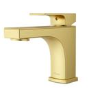Single Handle Monoblock Bathroom Sink Faucet in Brushed Gold
