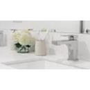 Single Handle Monoblock Bathroom Sink Faucet in Polished Chrome 