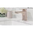 Single Handle Monoblock Bathroom Sink Faucet in Brushed Nickel 