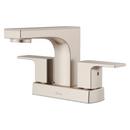 Two Handle Centerset Bathroom Sink Faucet in Brushed Nickel 