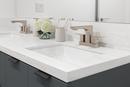 Two Handle Centerset Bathroom Sink Faucet in Brushed Nickel 
