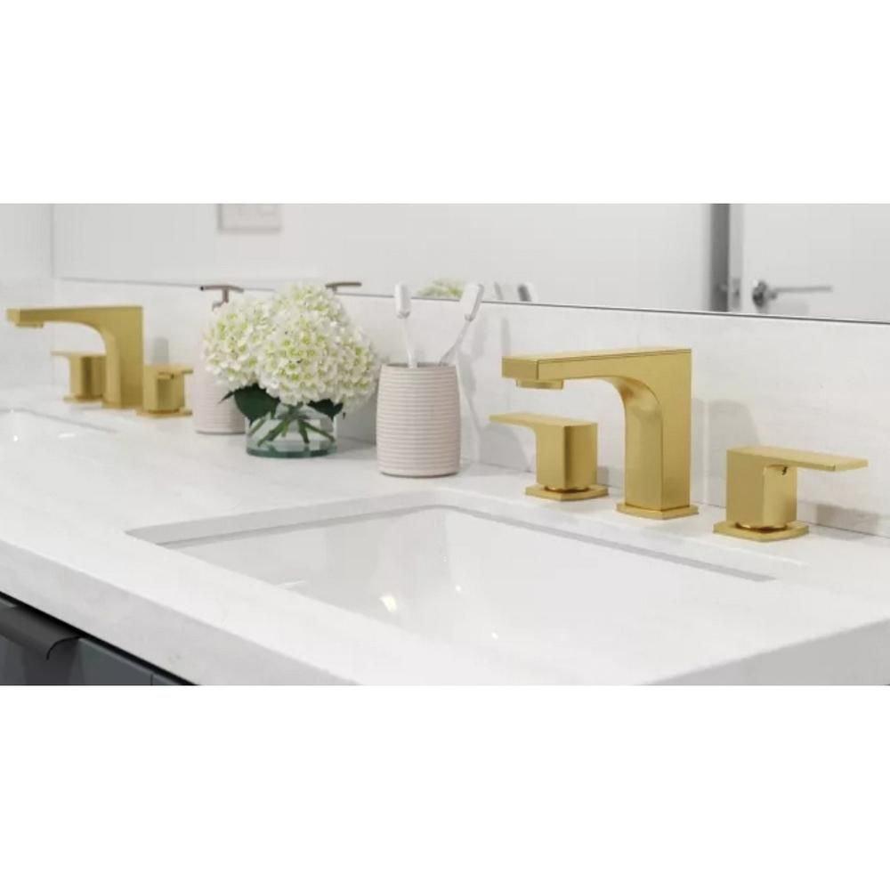 Pfister Brushed Gold Two Handle Widespread Bathroom Sink Faucet 