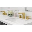 Two Handle Widespread Bathroom Sink Faucet in Brushed Gold 