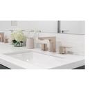 Two Handle Widespread Bathroom Sink Faucet in Brushed Nickel 