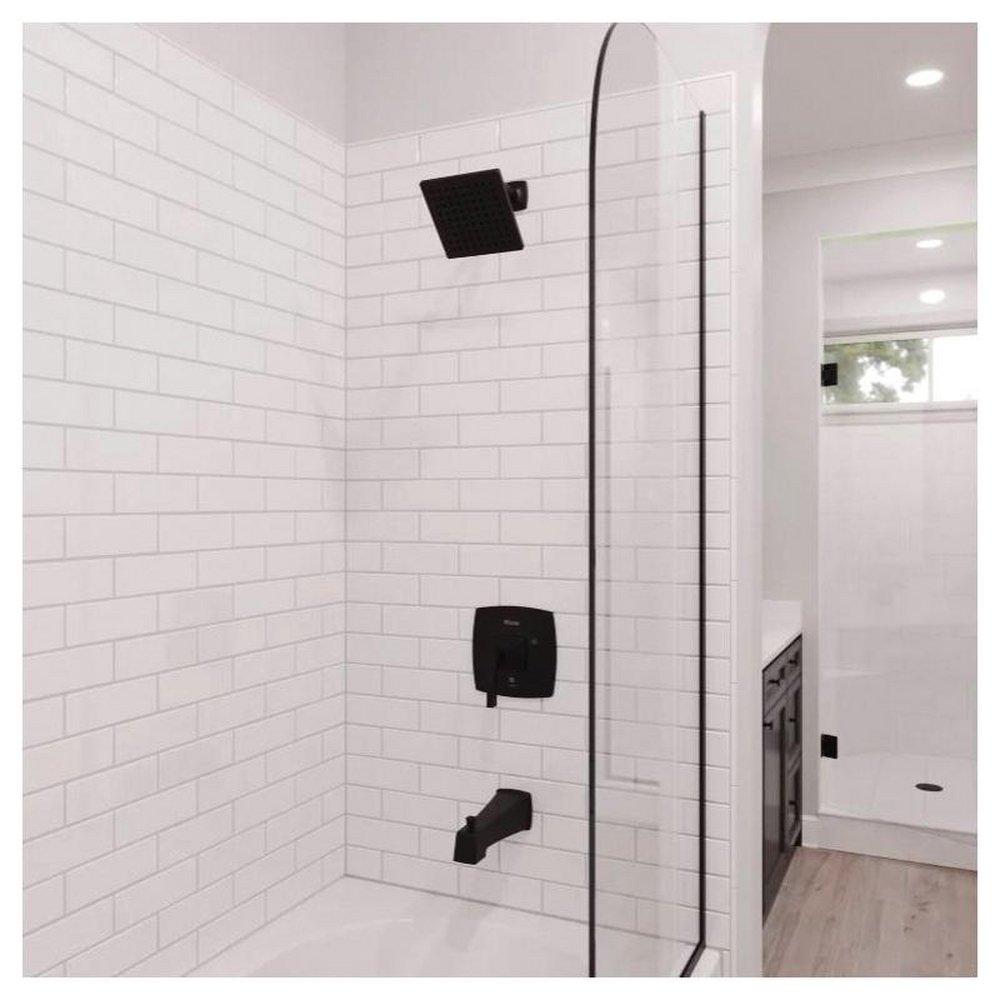 Pfister Spot Defense Matte Black One Handle Single Function Bathtub & Shower Faucet (Trim Only) 