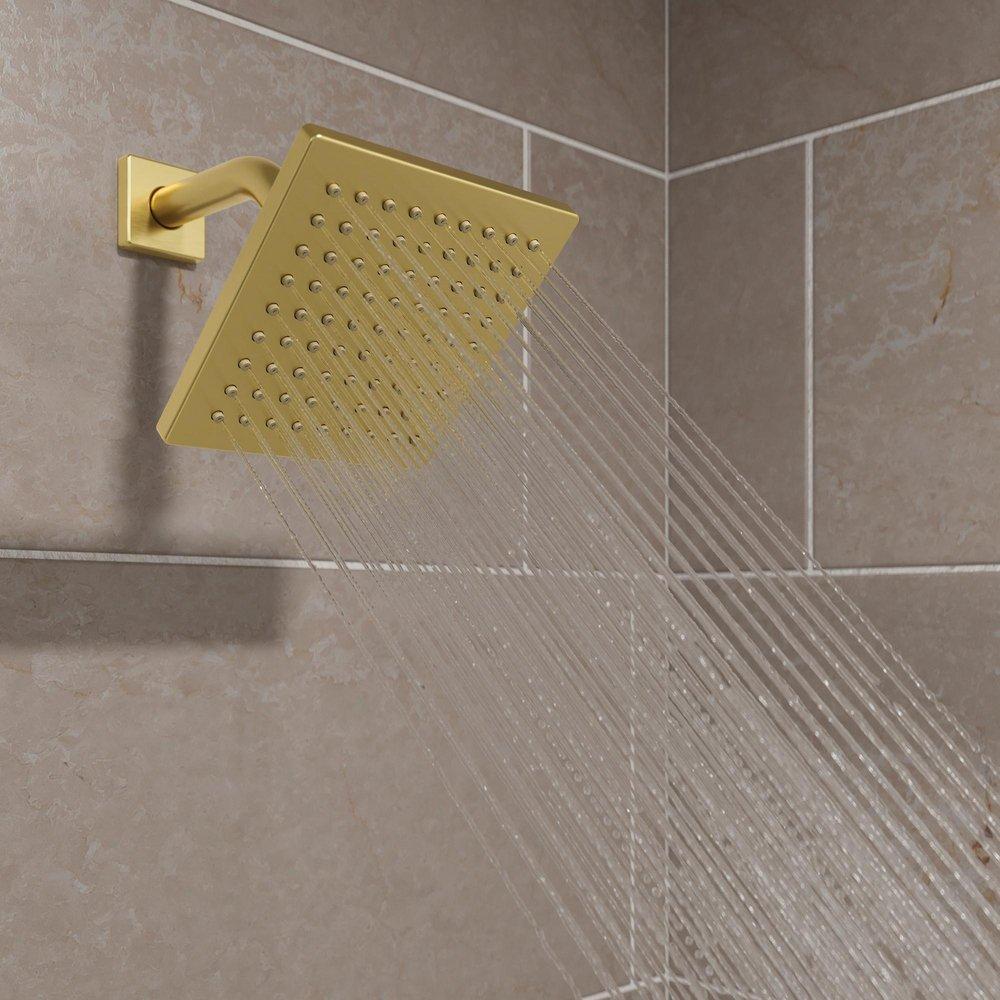 Pfister Brushed Gold Single Function Showerhead 