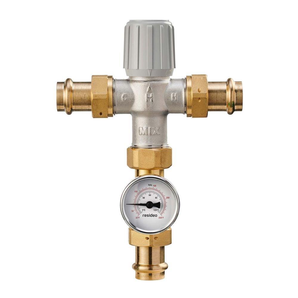 3/4 in Press Union Tempature Gauge Lead Free 
