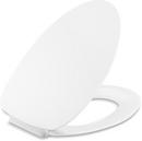 Elongated Plastic Quiet-Close™ Toilet Seat in White