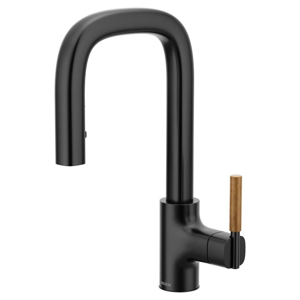 Moen Matte Black Single Handle Pull Down Bar Faucet 