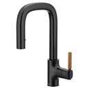 Moen Matte Black Single Handle Pull Down Bar Faucet 