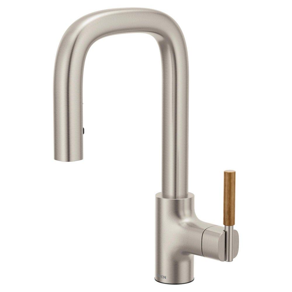 Moen Spot Resist&trade; Stainless Single Handle Pull Down Bar Faucet 