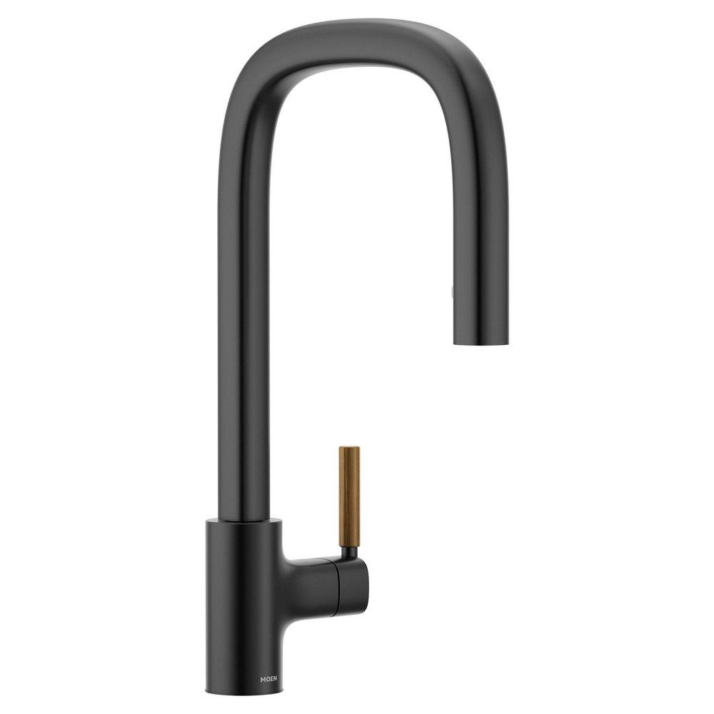 Moen Matte Black Single Handle Pull Down Kitchen Faucet 