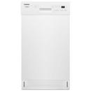 Whirlpool White 18 in. Built-in Dishwasher 
